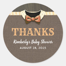 Fall Baby Dusche Danke Runder Aufkleber