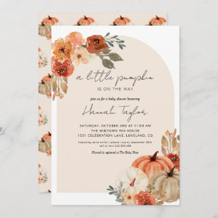 Fall Baby Dusche ein wenig Pumpkin Einladung