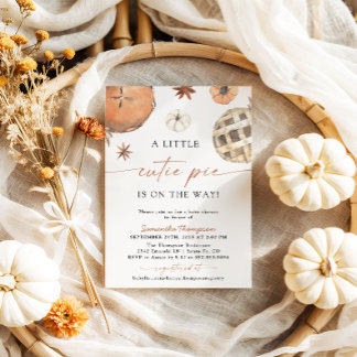 Fall Baby Dusche | Little Süsse Pie Einladung