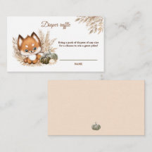 Fall Baby Dusche Windelwaschkarte