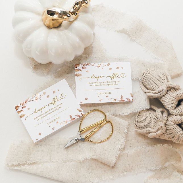 Fall Baby Duwer Diaper Raffle Begleitkarte (Von Creator hochgeladen)