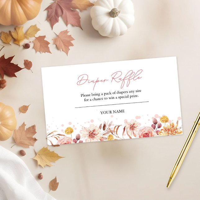 Fall Baby Duwer Diaper Raffle Begleitkarte (Von Creator hochgeladen)