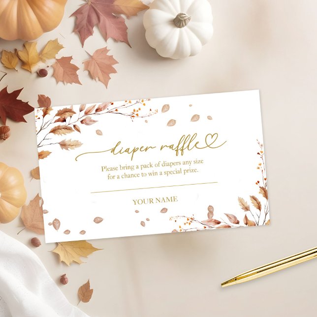 Fall Baby Duwer Diaper Raffle Begleitkarte (Von Creator hochgeladen)