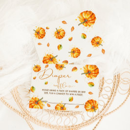 Fall Baby Duwer Diaper Raffle Begleitkarte