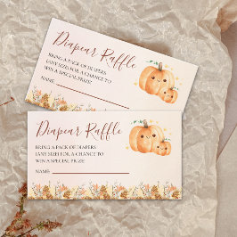 Fall Baby Shower Insert with "A Little Pumpkin"