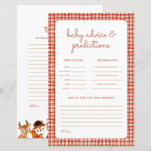 Fall Baby Shower Woodland Picnic Predictions Spiel
