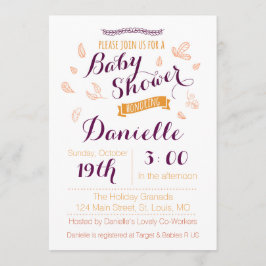 Fall-Babyparty-Einladung Einladung
