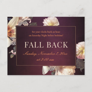 Fall Back Business Realtor Mailer Postkarte