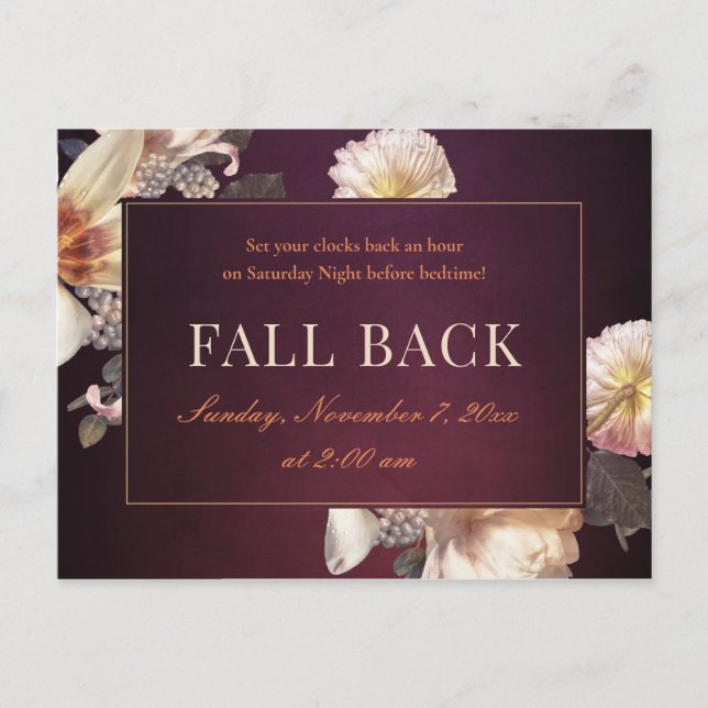 Fall Back Business Realtor Mailer Postkarte (Vorderseite)