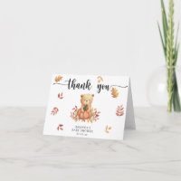 Fall Bär mit Kürbis - vielen Dank