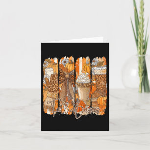 Fall Basics Coquette Bow Pumpkin Gewürz Thanksgivi Karte