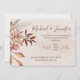 Fall Beauty Wedding Invitations  Einladung