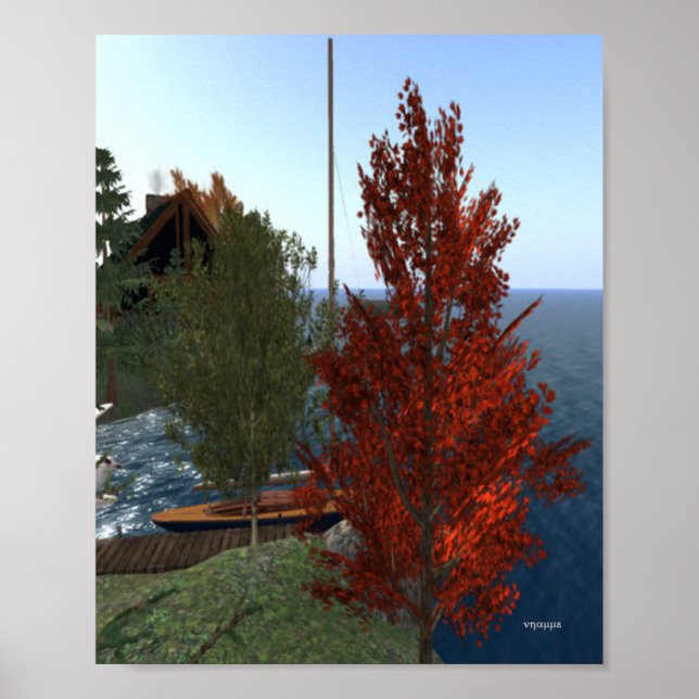 Fall bei Hufeisen Poster (Vorne)