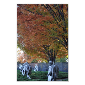Fall bei koreanischer Gedenkstätte Fotodruck