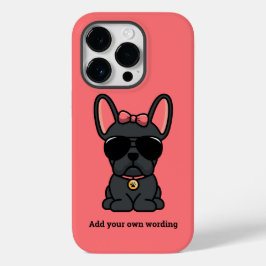 Fall Black French Bulldog Case-Mate iPhone 14 Pro Hülle