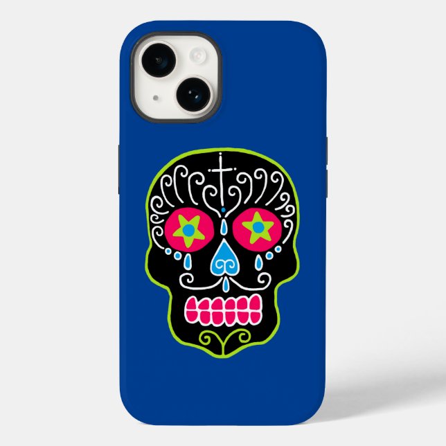 Fall "Black Sugar Skull Case-Mate" iPhone Case-Mate iPhone Hülle (Rückseite)