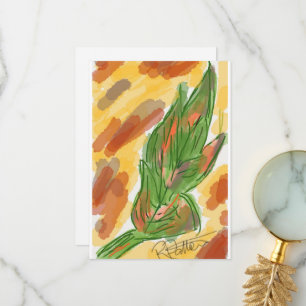 Fall Blatt Dankeschön Karte