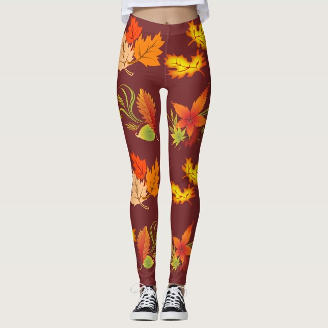 Fall-Blatt-Leggings Leggings (Vorderseite)