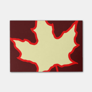 Fall-Blatt Post-it Klebezettel