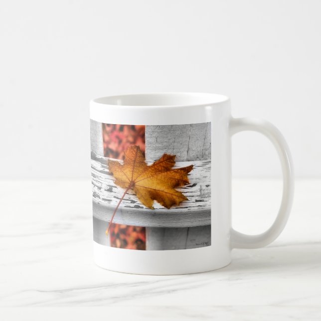 Fall-Blatt-Tasse Kaffeetasse (Rechts)