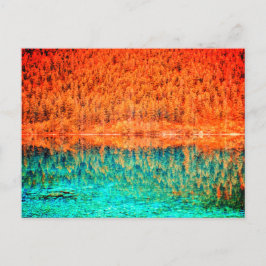 Fall-Blattkarte Postkarte