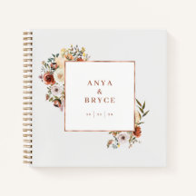 Fall Blooms Foto Gästebuch Wedding Album A200