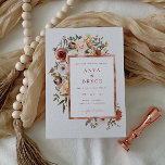 Fall Blooms Rose Foil Wedding Invitation Card A200 Einladung<br><div class="desc">Unsere Einladungskarte für Hochzeiten beinhaltet einen Cascading Herbst Blumenstrauß und Imitate Rose Goldfolie - eine wunderbare Möglichkeit,  Gäste zu Ihrer Hochzeit einzuladen. Dieser Artikel ist Teil unserer Anya Hochzeitskollektion A200,  bitte kaufen Sie unseren Shop für die Koordination von Gegenständen.</div>