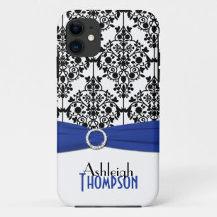 Fall Blue, Black, White Damask iPhone 5 Case-Mate iPhone Hülle