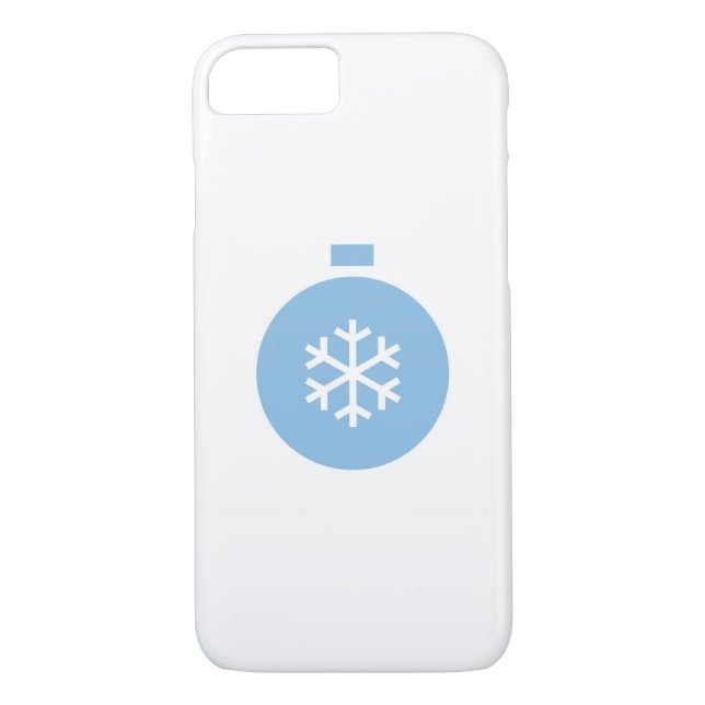 Fall Blue Christmas Ball iPhone 8/7 Case-Mate iPhone Hülle (Rückseite)