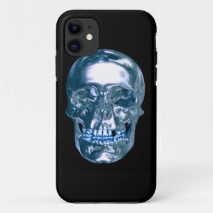 Fall Blue Chrome Skull iPhone 5G Case-Mate iPhone Hülle