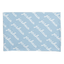 Fall "Blue Cursive Name Pillow" für Ihren Namen hi