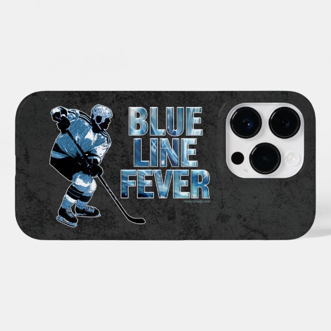 Fall Blue Line Fever (Hockey) Case-Mate iPhone Hülle (Rückseite (Horizontal))