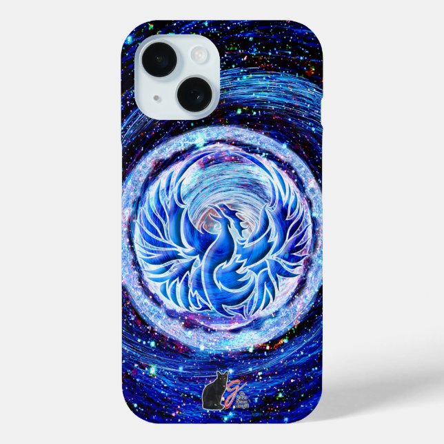 Fall Blue Phoenix Case-Mate iPhone Hülle (Rückseite)