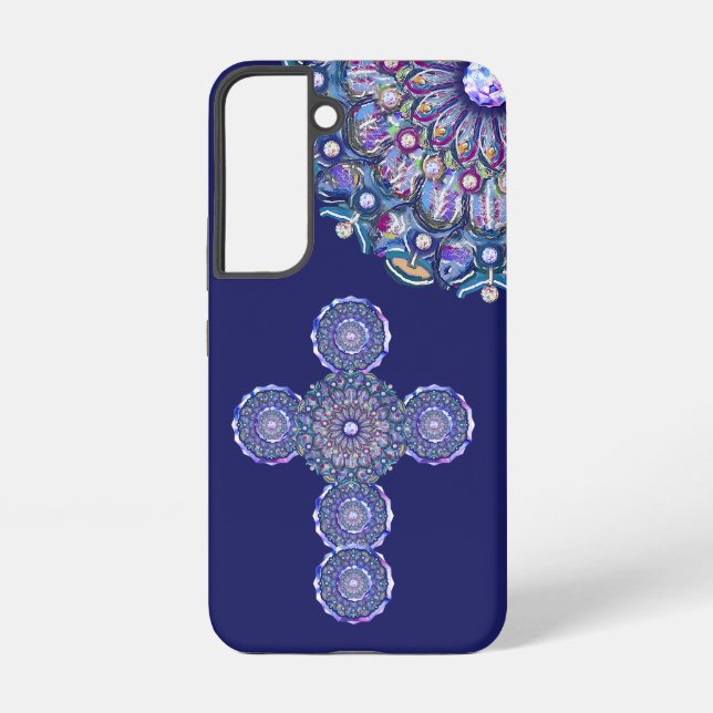 Fall Blue Rosace Case-Mate iPhone Samsung Galaxy Hülle (Rückseite)