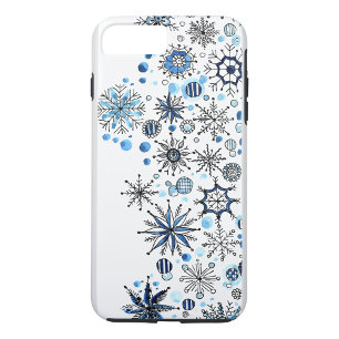 Fall Blue Snowflakes Case-Mate iPhone Case-Mate iPhone Hülle