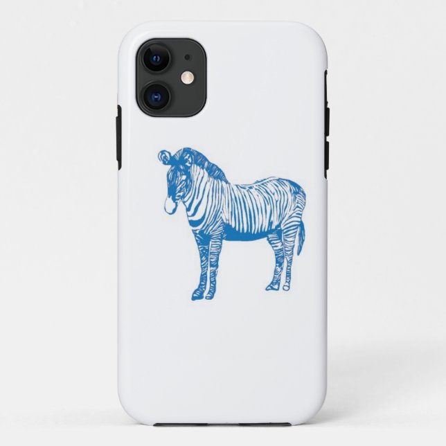 Fall Blue Zebra Case-Mate iPhone Hülle (Rückseite)