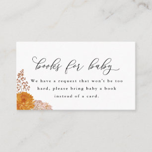 Fall-Blume Bringen Sie eine Buchungseinschlusskart Visitenkarte