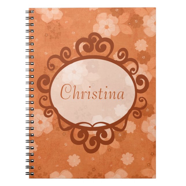 Fall Blume SpiralNotebook Notizblock (Vorderseite)