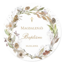 Fall Blume töten Taufe Einladung