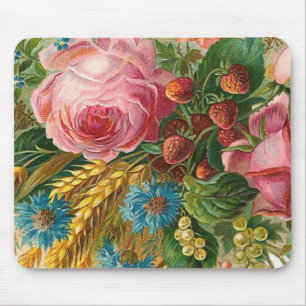 "Fall-Blumen-Ernte" Vintag Mousepad