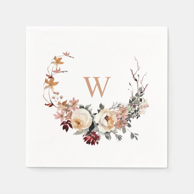 Fall Bluthochdruck mit Ihrer Monogramm Serviette (Vorderseite)