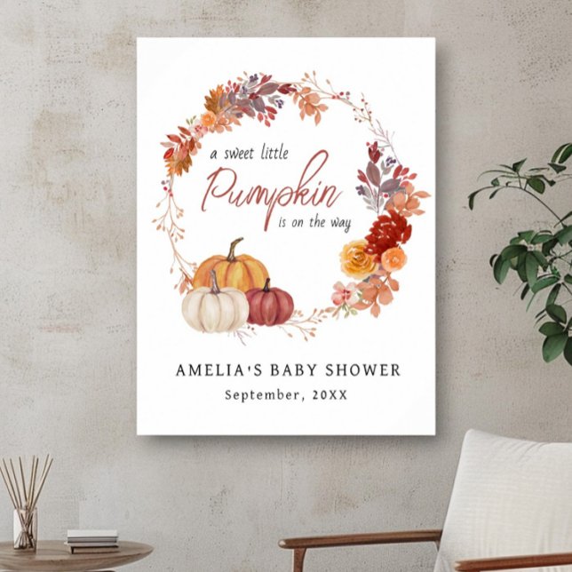 Fall Boho Pumpkin Baby Dusche Poster (Von Creator hochgeladen)