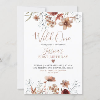 Fall Boho unser kleiner Wilder macht einen Invit Einladung