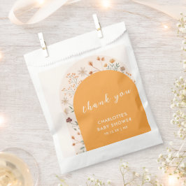 Fall Boho Wildblume Arch Baby Dusche Danke Geschenktütchen