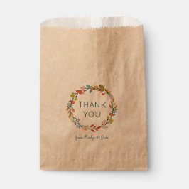 Fall Botanical Danke Geschenktütchen