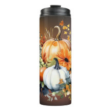 Fall Botanische Pumpkins Thermal Tumbler