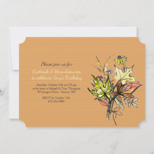 Fall Bouquet 2 Einladung