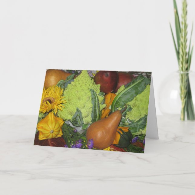 Fall Bouquet-Faltenkarte Dankeskarte (Vorderseite)