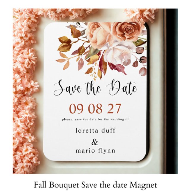Fall Bouquet Save the Date Magnet (Von Creator hochgeladen)