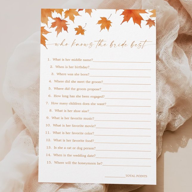 Fall Brautparty, der das beste Spiel der Braut ken (Von Creator hochgeladen)